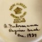 Royal Albert Crown China Silver Tea Cup & Saucer Mirrored Lustre England 1939