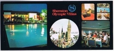 Orlando Florida Postcard Sheraton Olympic Villas 3 1/2 x 8