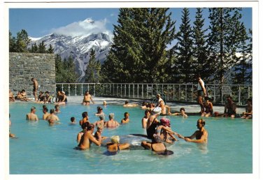 Alberta Postcard Banff National Park Upper Hot Springs Pool