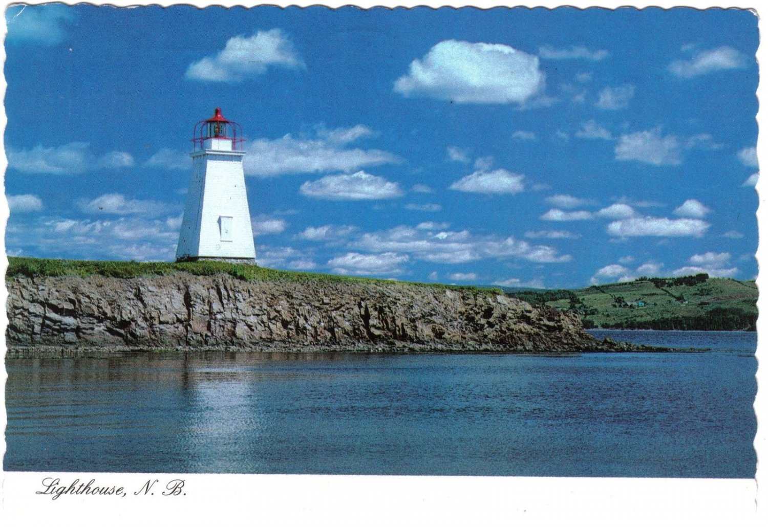 New Brunswick Postcard Dalhousie Lighthouse At Inch Aaran Park