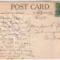 Good Luck Postcard Embossed Horse Shoe Violets 1908