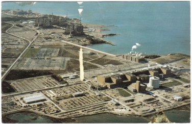 Ontario Postcard Kincardine Port Elgin Bruce Nuclear Power Development Aerial