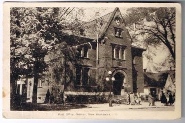 Sussex New Brunswick Postcard Post Office Black & White PECO