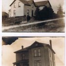 Stone Houses (2) Postcards RPPC Velox 1901-14 Regal c 1920 Possibly Ayr Ontario
