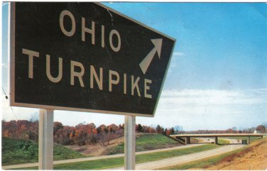 Ohio Postcard Entrance To Ohio Turnpike