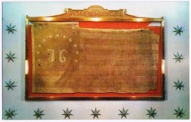 Bennington Vermont Postcard Oldest Existing Stars & Stripes Flag 1777