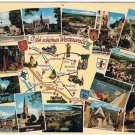 Older Germany Postcard Multiple Views Map