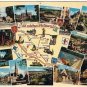 Older Germany Postcard Multiple Views Map
