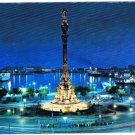 Barcelona Spain Postcard Monument To Christopher Columbus
