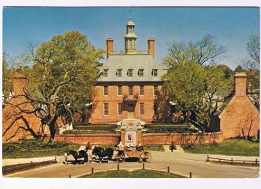 Virginia Postcard Williamsburg Governor's Palace Colonial