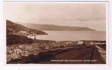 Ireland Postcard County Antrim Glenarm Bay & Garron Point RPPC