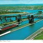 Ontario Postcard Sault Ste Marie International Bridge & Soo Locks