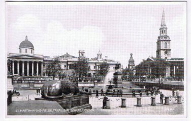 England Postcard London St Martin In The Fields Trafalgar Square
