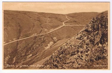 UK Postcard Wales Bwlch y Groes near Bala RPPC