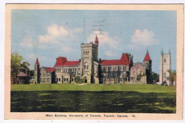 Ontario Postcard Toronto Main Building University of Toronto