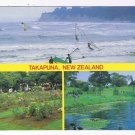 New Zealand Postcard Takapuna Wind Surfing Rose Gardens Multi View