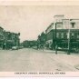 Dunville Ontario Postcard Chestnut Street Old Green White Print
