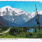 Alberta Postcard Mount Robson Highest Peak Canadian Rockies