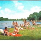 Poland Postcard Rivelin Lipiany Bathers Bikinis Lake Sun