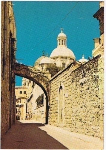 Jerusalem Israel Postcard Via Dolorosa Views of Biblical World
