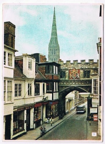 England UK Postcard High Street Gate Salisbury