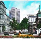 Quebec Postcard Montreal Looking East From Dominion Square