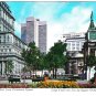 Quebec Postcard Montreal Looking East From Dominion Square