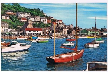 United Kingdom UK Postcard Cornwall East Looe Boats