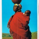 Lesotho Africa Postcard Woman and Child