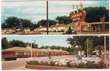 Kearney Nebraska Postcard Hammer Motel Multi View