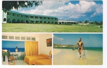 Antigua West Indies Caribbean Postcard Atlantic Beach Hotel Multi View