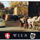 Austria Postcard Vienna Horse Drawn Cab Moelkerbastei University