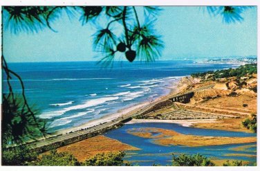 California Postcard Pacific Coastline San Diego County