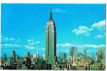 New York Postcard Skyline Empire State Building
