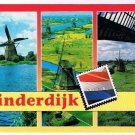 Holland Netherlands Postcard Multi View Kinderdijk Windmills