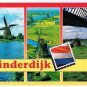 Holland Netherlands Postcard Multi View Kinderdijk Windmills