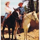 Colorado Postcard Couple On Horses Western Dress Noble Rembrandt A177