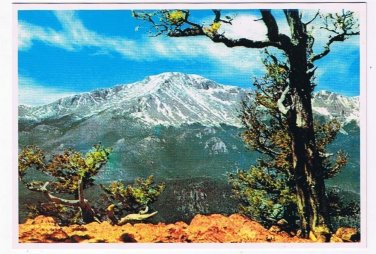 Colorado Postcard Pikes Peak From Rampart Range Road