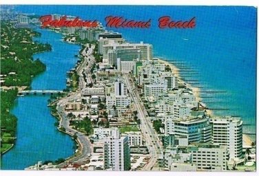 Miami Florida Postcard Fabulous Miami Beach Atlantic Ocean