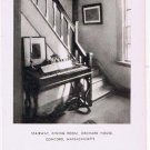 Concord Massachusetts Postcard Orchard House Stairway Dining Room Alcott