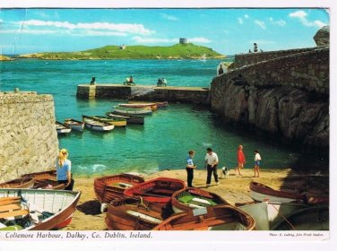 Ireland Postcard Coliemore Harboue Dalkey County Dublin