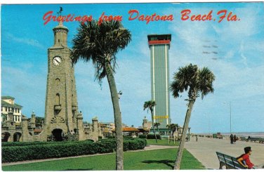 Florida Postcard Daytona Beach Lookout Tower