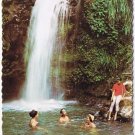 Grenada West Indies Postcard Annandale Falls River Bathing