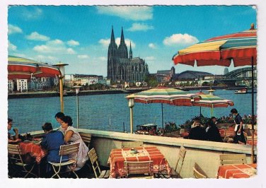 Germany Postcard Rhine and Church