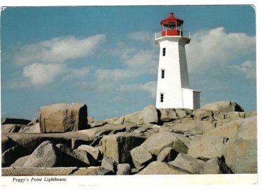 Nova Scotia Postcard Peggy's Cove Peggy's Point Lighthouse