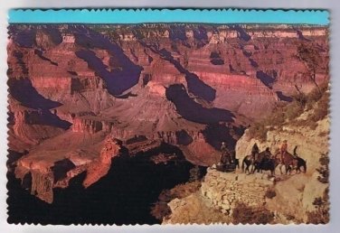 Arizona Postcard Grand Canyon Bright Angel Trail