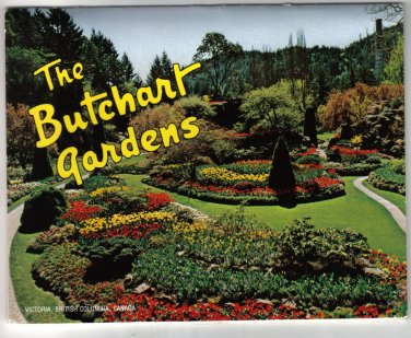 British Columbia Postcard Booklet Victoria The Butchart Gardens 15 Views