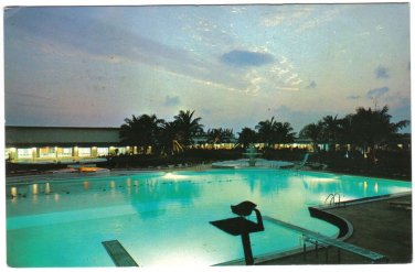 Bahamas Postcard Grand Bahama Hotel Night