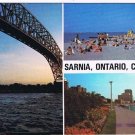 Sarnia Ontario Postcard Multi View Riverwalk Beach Bluewater Bridge