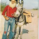 California Postcard Tumbleweed Harris & His Burro Lonesome John